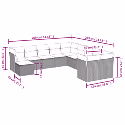 VidaXL 3218605 ensemble de meubles de jardin