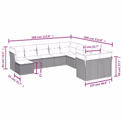 VidaXL 3218609 ensemble de meubles de jardin