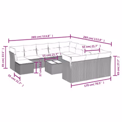 VidaXL 3218629 ensemble de meubles de jardin