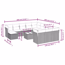 VidaXL 3218639 ensemble de meubles de jardin
