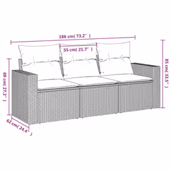 VidaXL 3218653 ensemble de meubles de jardin