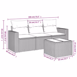 VidaXL 3218663 ensemble de meubles de jardin