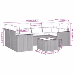 VidaXL 3218708 ensemble de meubles de jardin