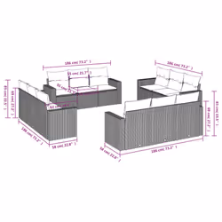 VidaXL 3218756 ensemble de meubles de jardin