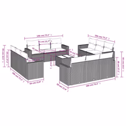VidaXL 3218770 ensemble de meubles de jardin