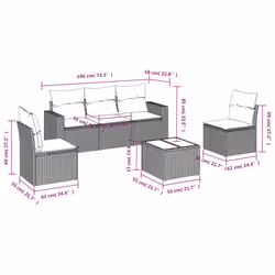 VidaXL 3218793 ensemble de meubles de jardin
