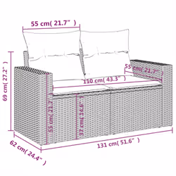 VidaXL 3218815 ensemble de meubles de jardin - Vue supplémentaire 8