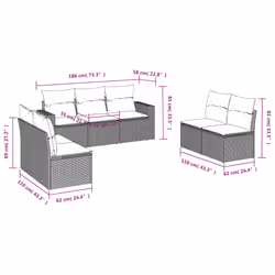 VidaXL 3218818 ensemble de meubles de jardin