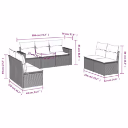 VidaXL 3218819 ensemble de meubles de jardin
