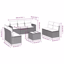 VidaXL 3218825 ensemble de meubles de jardin - Vue supplémentaire 7