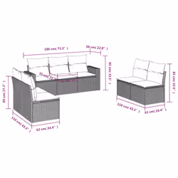 VidaXL 3218828 ensemble de meubles de jardin