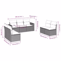 VidaXL 3218829 ensemble de meubles de jardin