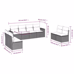 VidaXL 3218838 ensemble de meubles de jardin