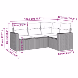 VidaXL 3218903 ensemble de meubles de jardin
