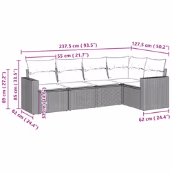 VidaXL 3218932 ensemble de meubles de jardin