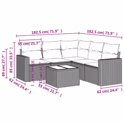 VidaXL 3218938 ensemble de meubles de jardin