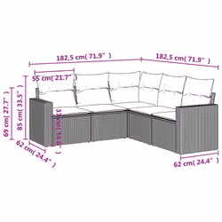 VidaXL 3218940 ensemble de meubles de jardin
