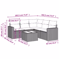 VidaXL 3218952 ensemble de meubles de jardin
