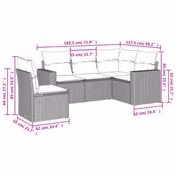 VidaXL 3218960 ensemble de meubles de jardin