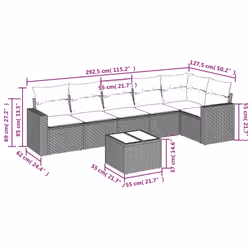VidaXL 3218982 ensemble de meubles de jardin