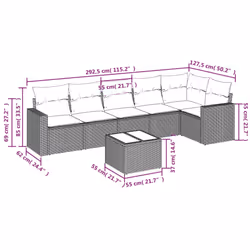 VidaXL 3218992 ensemble de meubles de jardin