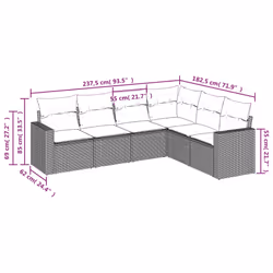 VidaXL 3219010 ensemble de meubles de jardin