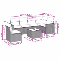 VidaXL 3219016 ensemble de meubles de jardin