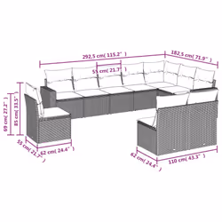 VidaXL 3219099 ensemble de meubles de jardin