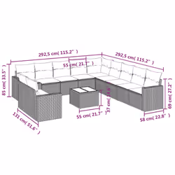 VidaXL 3219179 ensemble de meubles de jardin