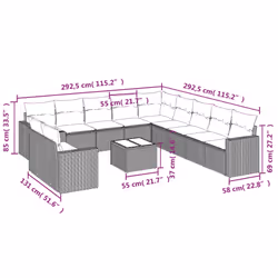 VidaXL 3219180 ensemble de meubles de jardin