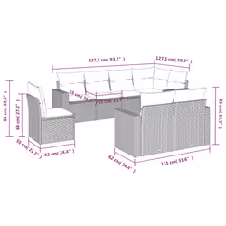 VidaXL 3219225 ensemble de meubles de jardin