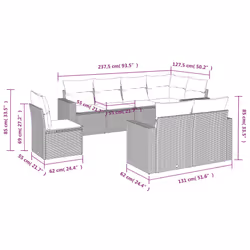 VidaXL 3219236 ensemble de meubles de jardin