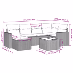 VidaXL 3219253 ensemble de meubles de jardin