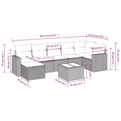 VidaXL 3219282 ensemble de meubles de jardin