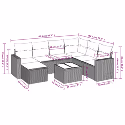 VidaXL 3219286 ensemble de meubles de jardin
