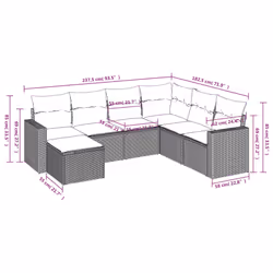 VidaXL 3219289 ensemble de meubles de jardin