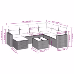 VidaXL 3219292 ensemble de meubles de jardin