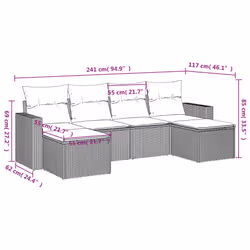 VidaXL 3219306 ensemble de meubles de jardin