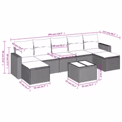 VidaXL 3219325 ensemble de meubles de jardin