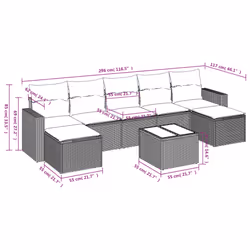 VidaXL 3219340 ensemble de meubles de jardin