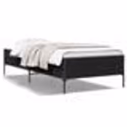 vidaXL Cadre de lit sans matelas noir 100x200 cm - 100 x 200 cm