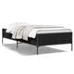 vidaXL Cadre de lit sans matelas noir 100x200 cm - 100 x 200 cm