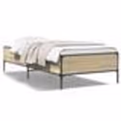 vidaXL Cadre de lit sans matelas chêne sonoma 100x200 cm - 100 x 200 cm