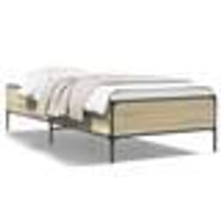 vidaXL Cadre de lit sans matelas chêne sonoma 100x200 cm - 100 x 200 cm