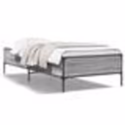 vidaXL Cadre de lit sans matelas sonoma gris 100x200 cm - 100 x 200 cm
