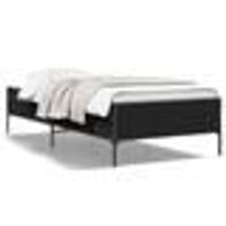 vidaXL Cadre de lit sans matelas noir 90x190 cm - 90 x 190 cm