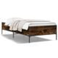 vidaXL Cadre de lit sans matelas chêne fumé 90x190 cm - 90 x 190 cm