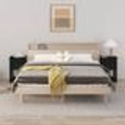 vidaXL Cadre de lit sans matelas noir 150x200 cm - 150 x 200 cm