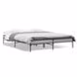 vidaXL Cadre de lit sans matelas sonoma gris 150x200 cm - 150 x 200 cm