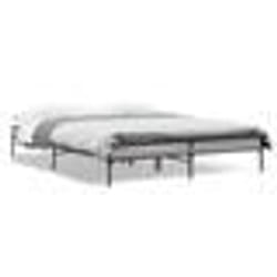 vidaXL Cadre de lit sans matelas sonoma gris 150x200 cm - 150 x 200 cm